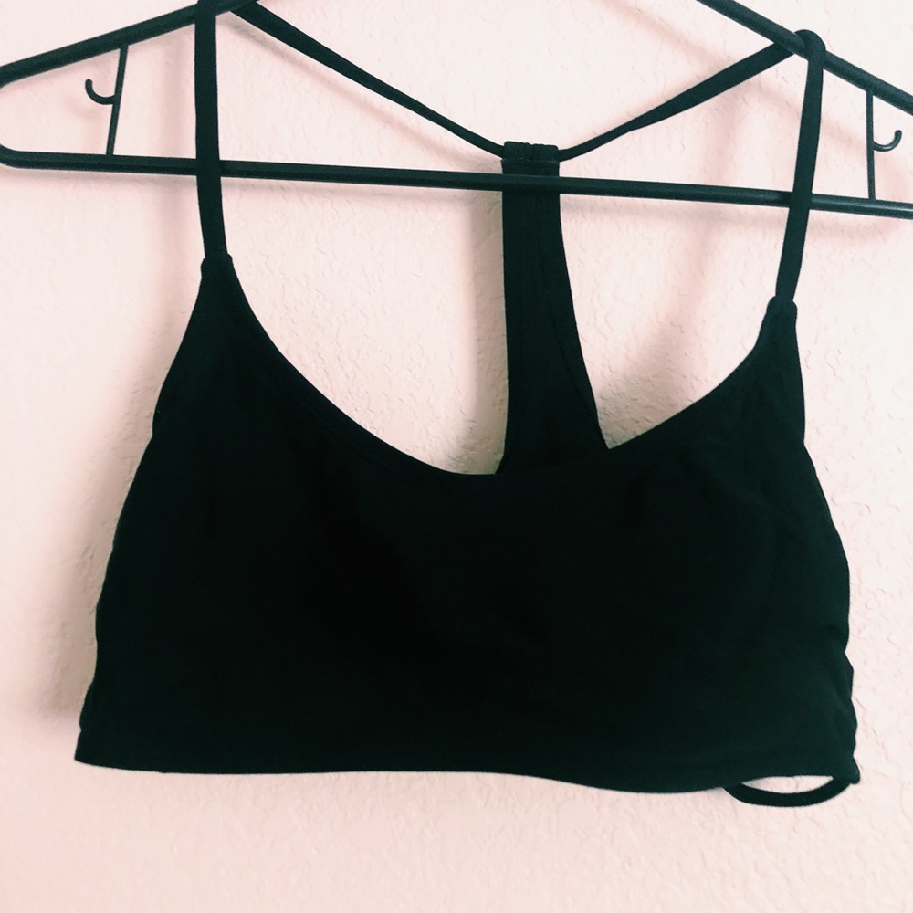 black bikini top